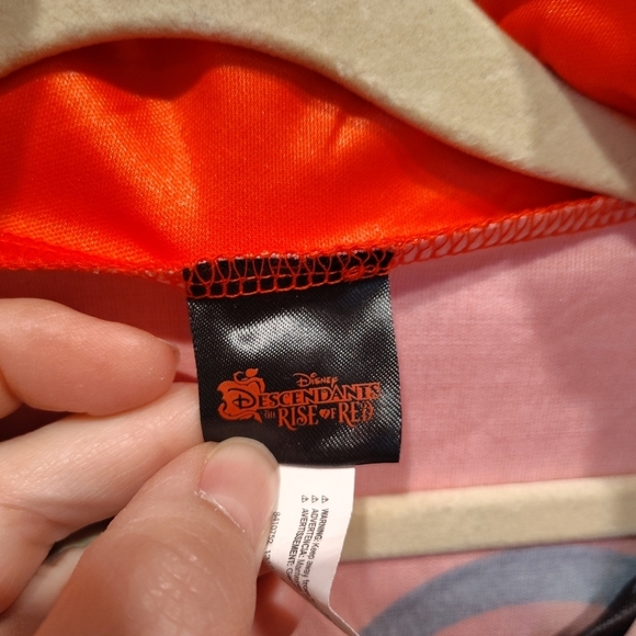 Amscan Disney Descendants Rise Of Red Girl's Costume Top 14-16 Cosplay Halloween - Picture 2 of 6